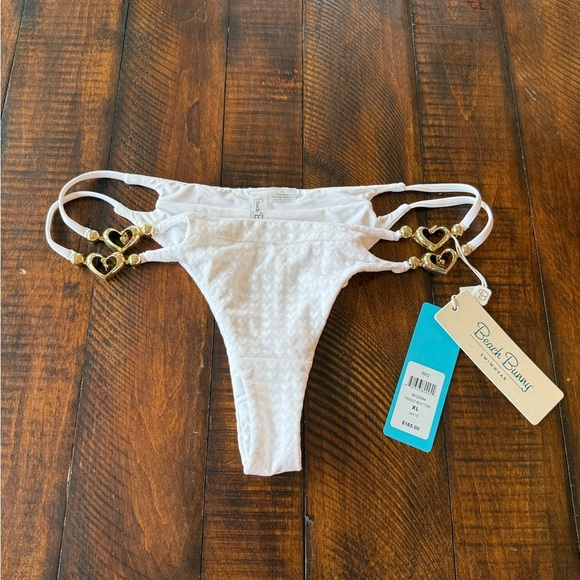 Beach Bunny White & Hold Rio Bikini Bottom, MRSP $148 - Picture 5 of 10